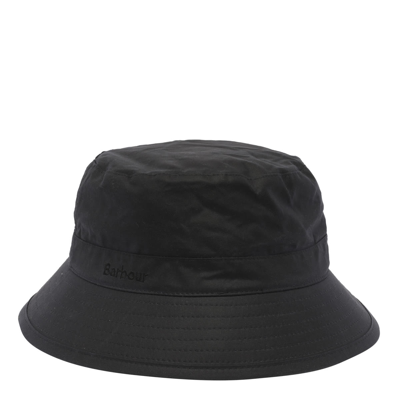 Barbour Wax Sports Bucket Hat In Navy