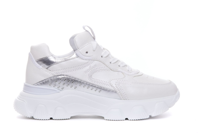 Hogan Hyperactive Lace-up Sneakers In White