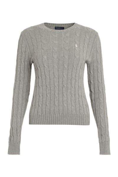 Ralph Lauren Cable-knit Cashmere Jumper In Grey Mouline