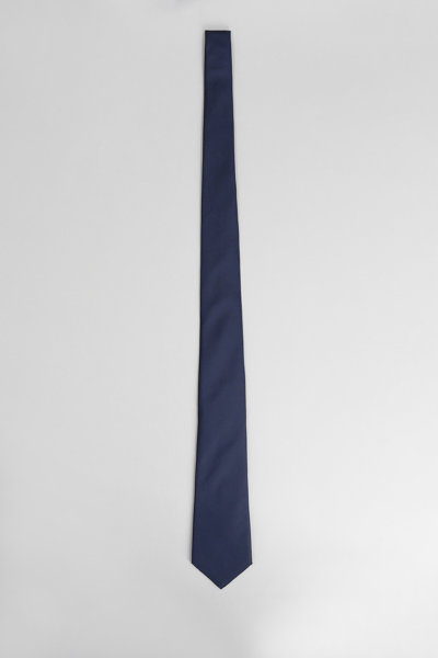 Giorgio Armani Tie In Blue Silk In C