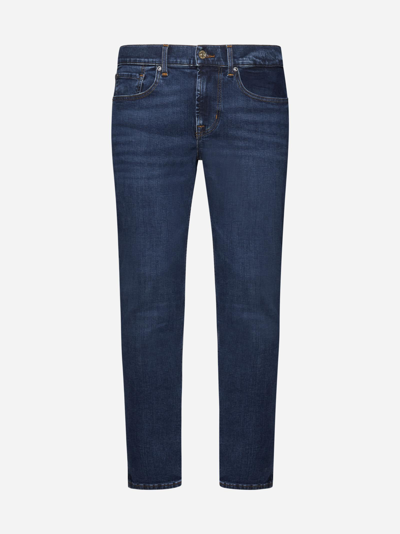 7 For All Mankind Slimmy Tapered Jeans In Denim Blue