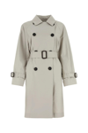 MAX MARA THE CUBE LIGHT GREY TWILL TITRENCH TRENCH