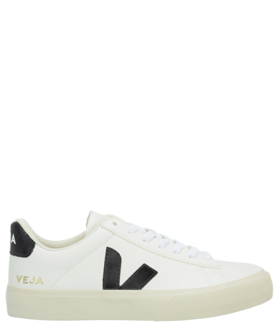 Veja Campo Leather Sneakers In Nero