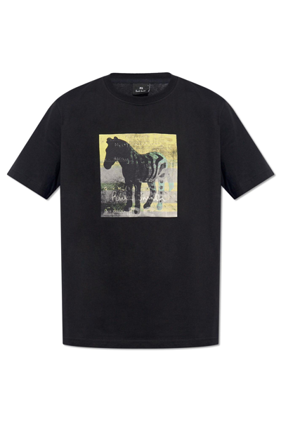 Paul Smith Printed T-shirt  In Black