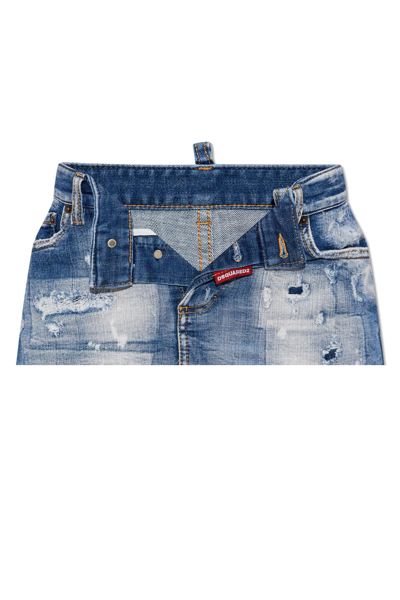 Dsquared2 Denim Skirt With Logo In C