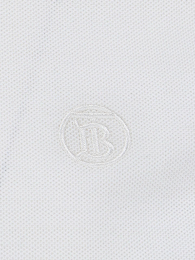 Burberry Logo Polo Shirt In White