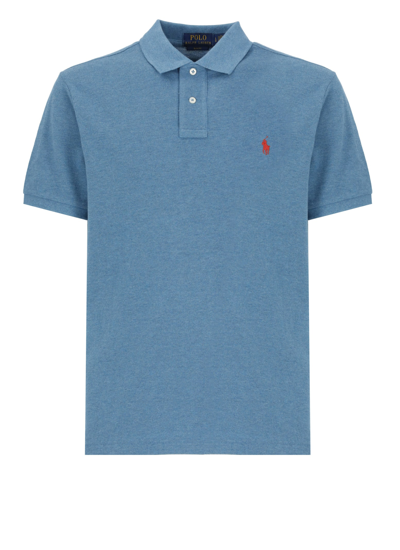 Polo Ralph Lauren Polo Shirt With Pony  In Blue