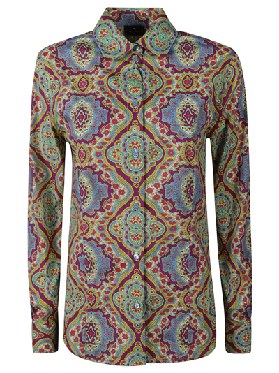 ETRO GRAPHIC PRINTED BUTTONED SHIRT