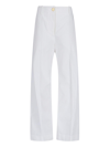 Patou High-rise Cotton Wide-leg Pants
