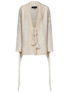 Alanui Bright Hues Fringed Cardigan In White