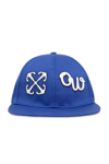 Off-white Boxy Arrow-embroidered Baseball Cap In Nautical Blue White