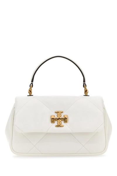 Tory Burch White Leather Kira Handbag In Blanc