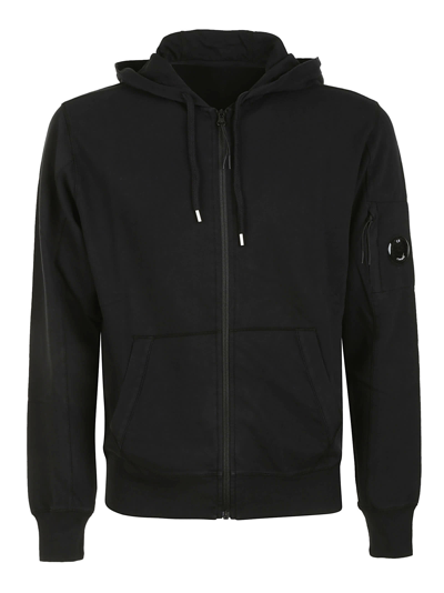 C.p. Company Cotton Sweatshirt Light Fleece In Black