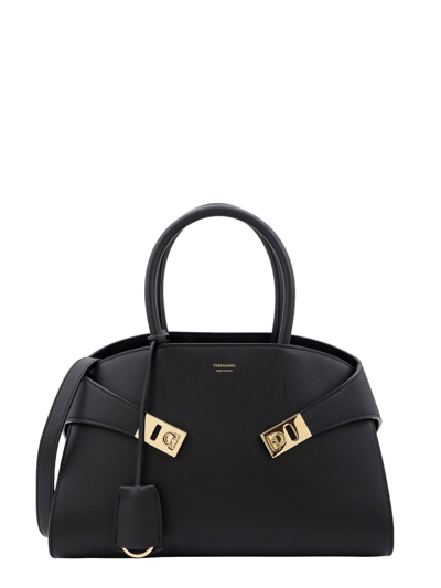 Ferragamo Hug Handbag In Black