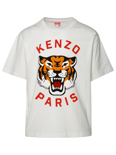 Kenzo White Cotton T-shirt In Off White