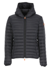 Save The Duck Daisy Padded Short Jacket In Nero