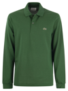 LACOSTE LONG-SLEEVED COTTON POLO SHIRT