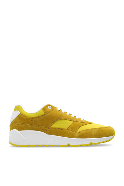Saint Laurent Sneakers With Logo In Yellow