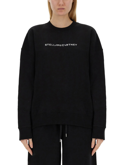 Stella Mccartney Sweatshirt With Logo In Black