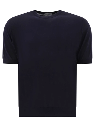 John Smedley "kempton" T-shirt In Blue