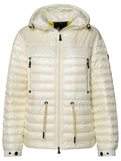 MONCLER MONCLER GRENOBLE WOMAN MONCLER GRENOBLE 'EIBING' WHITE POLYAMIDE DOWN JACKET