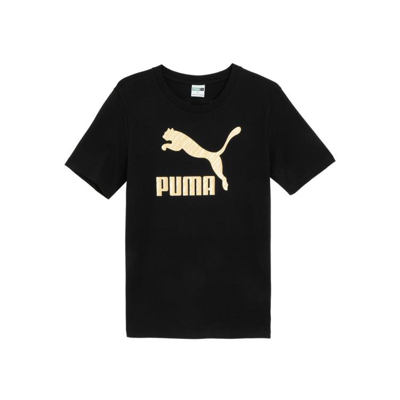 Puma 2024春夏新款男子短袖t恤跑步服运动服透气t恤 In Black