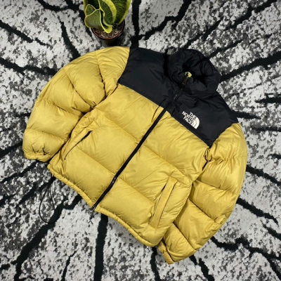 Pre-owned Outdoor Life X The North Face 700 Nuptse Down Puffer Jacket Gorpcore Y2k In Black Yellow