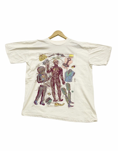 Pre-owned Band Tees X Rock T Shirt Vintage 1992 Erasure Phantasmagorical Tour T-shirts In Light Cream