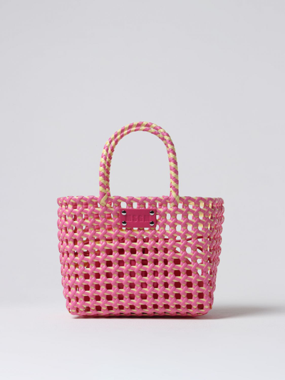 Msgm Tote Bags  Woman Colour Pink