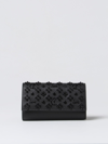 Christian Louboutin Paloma Wallet On Chain In Leather With Loubinthesky Spikes In Black