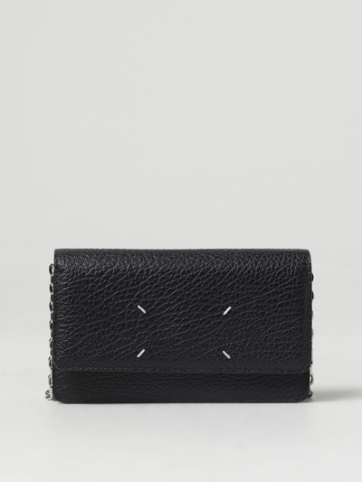 Maison Margiela Logoed Clutch In Negro