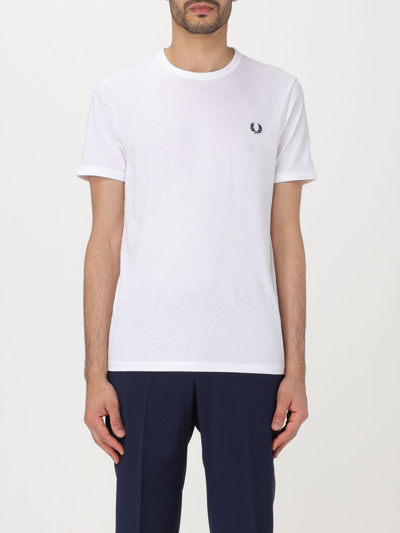 Fred Perry T恤  男士 颜色 白色 In White