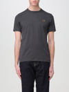 Fred Perry T-shirt  Men Color Charcoal