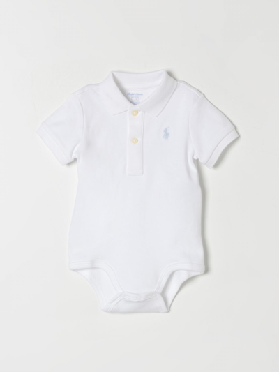 Polo Ralph Lauren Babies' 婴儿连体服  儿童 颜色 白色 In White
