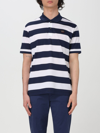 Paul & Shark Stripe-pattern Polo Shirt In Blue