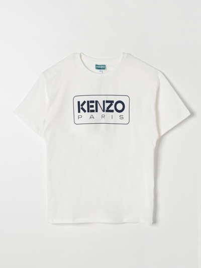 KENZO T-SHIRT KENZO KIDS KIDS COLOR IVORY,F27266044
