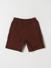 Jacquemus Kids' Camargue Logo-embroidered Track Shorts In Brown