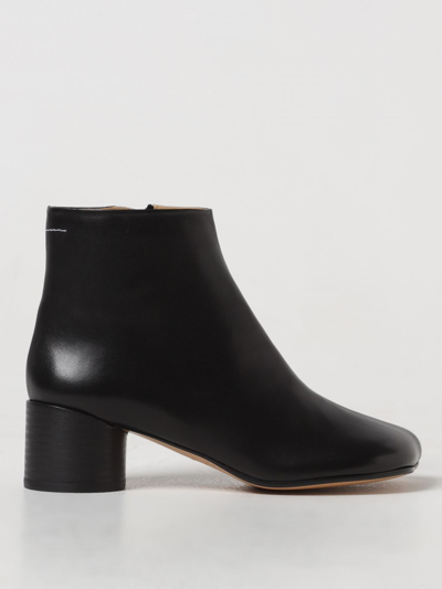 Mm6 Maison Margiela Flat Ankle Boots  Woman Colour Black