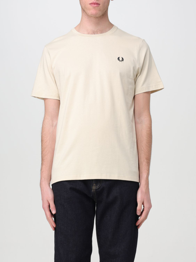 Fred Perry T-shirt  Men Colour Beige
