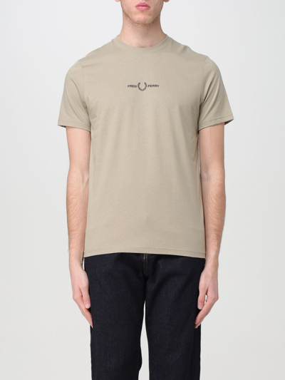 Fred Perry T-shirt  Men Colour Grey