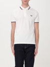 Fred Perry Polo With Logo In White 1