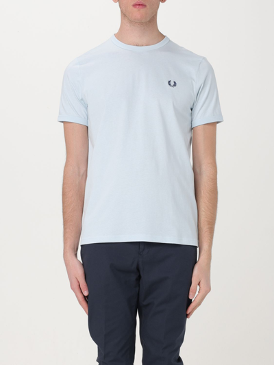 Fred Perry T恤  男士 颜色 天蓝色 In Sky Blue