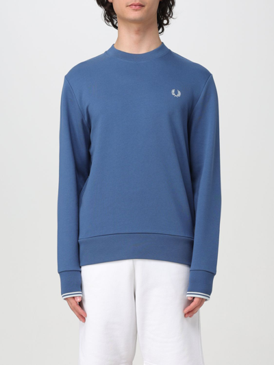 Fred Perry Sweater  Men Color Blue