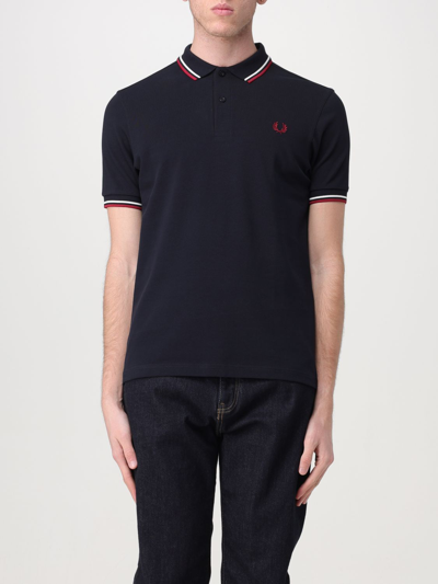 Fred Perry Polo Shirt  Men Color Navy