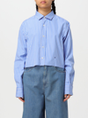 Hommegirls Shirt  Woman Color Blue In Blue