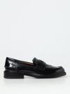 Tod's Woman Loafers Dark Green Size 7.5 Leather In Black