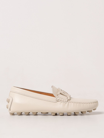 Tod's White Flat Shoe For Woman Xxw52 K0 Ih00