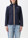 K-way Jacket  Woman Color Blue In Blue