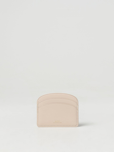 Apc Wallet A.p.c. Woman Color Ivory In Ivory
