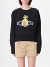 Vivienne Westwood Time Machine Cotton Sweatshirt In Black